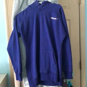 GYMSHARK CREST HOODIE- Indigo -Size XL